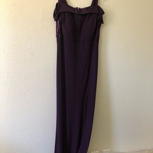Long plum dress
